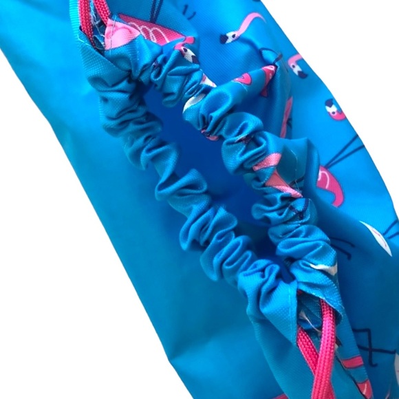 NWOT Flamingo Drawstring Sports Bag - Picture 5 of 7